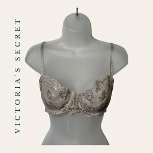 Victoria’s SECRET DREAM ANGELS PUSH-UP WITHOUT PADDING BRA SIZE 34C TAN IN COLOR